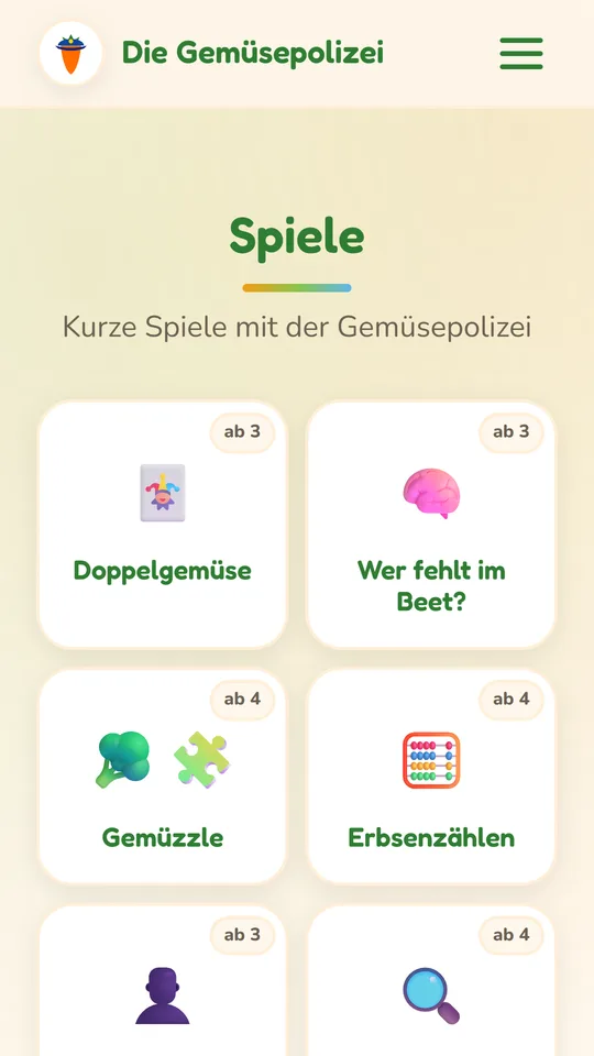 Rätseln & spielen in der App